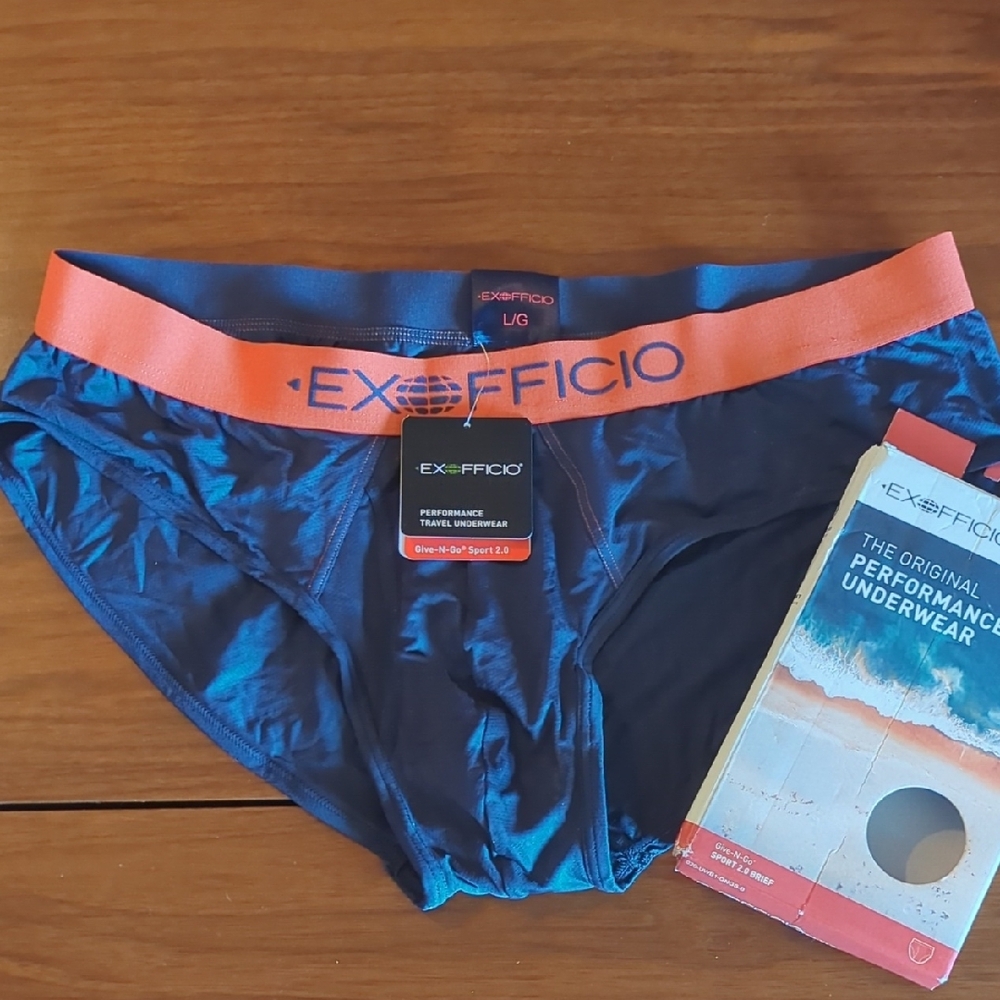 ExOfficio Men's Performance Underwear - Blue and Orange
